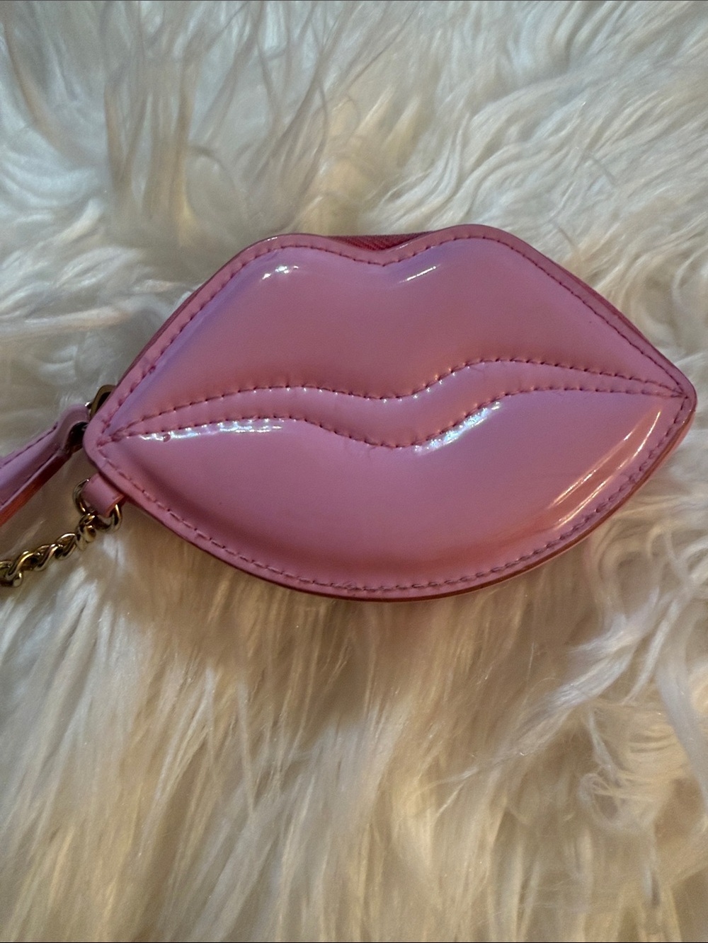Victoria's Secret Pink Lip-Shaped Key & Card Holder